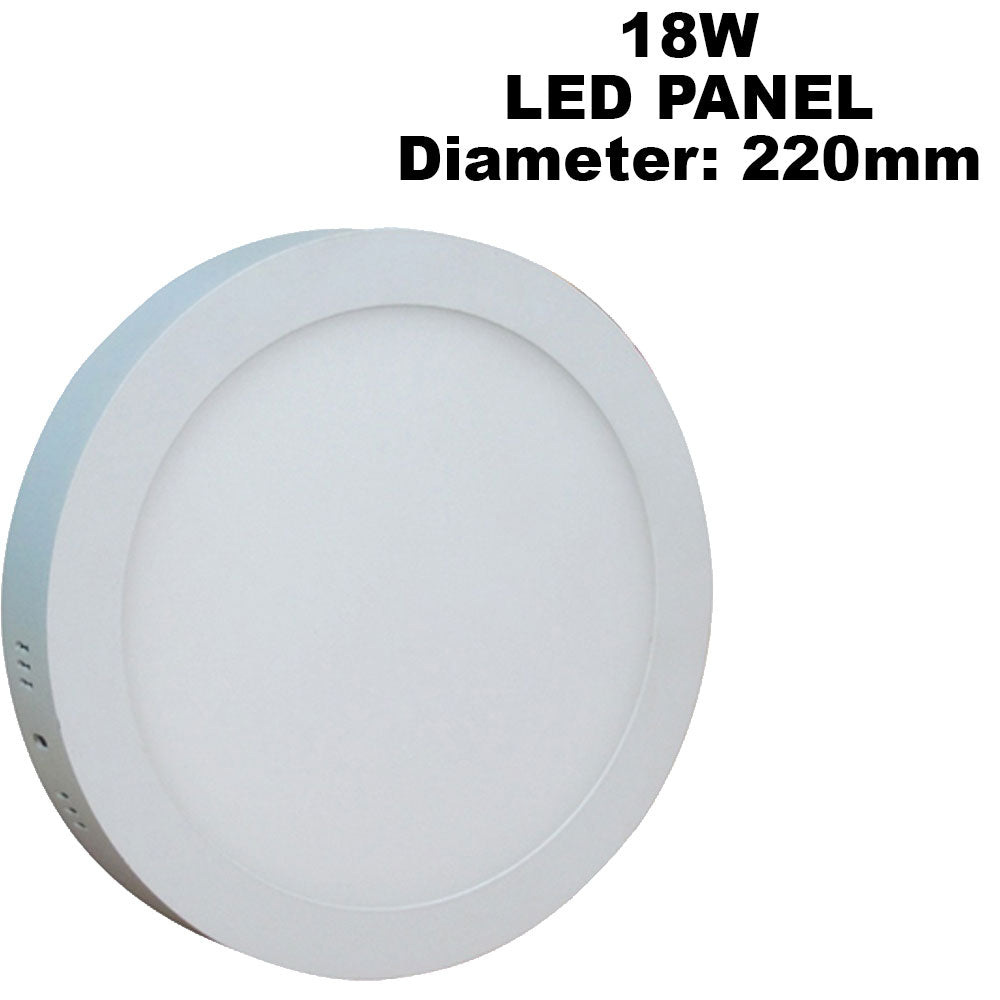 LED Ceiling Surface Round Panel Down Light Bathroom Kitchen Living Room Bright