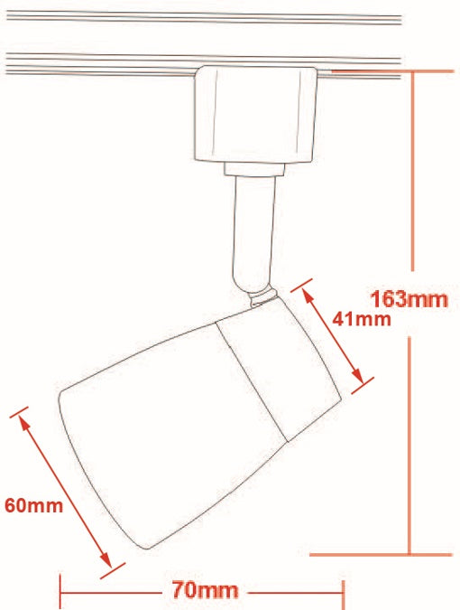 Knightsbridge 5M 10 Spots 230V G9 Single Circuit Rail Track Spot Light Fitting
