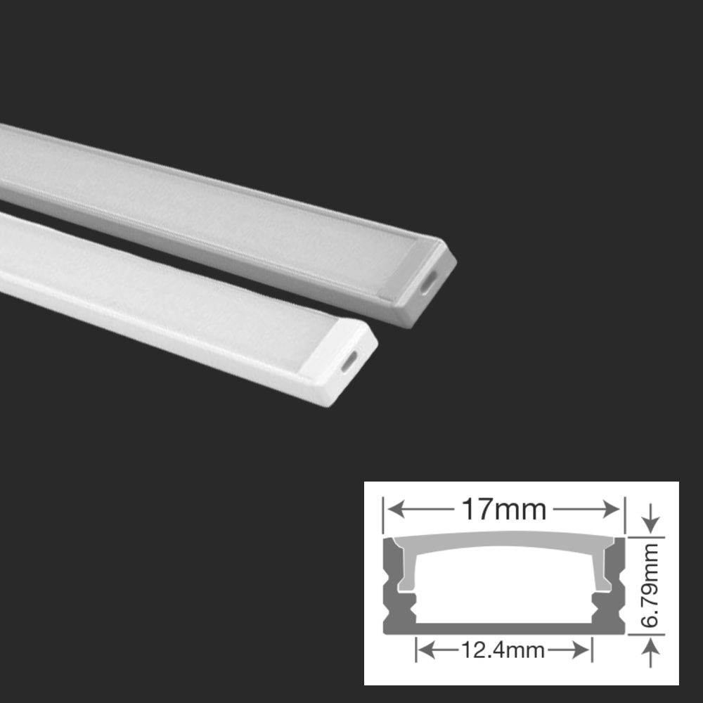 Premium Aluminum LED Surface Mounted Profile 1M LED Strip Tape Mounting kit