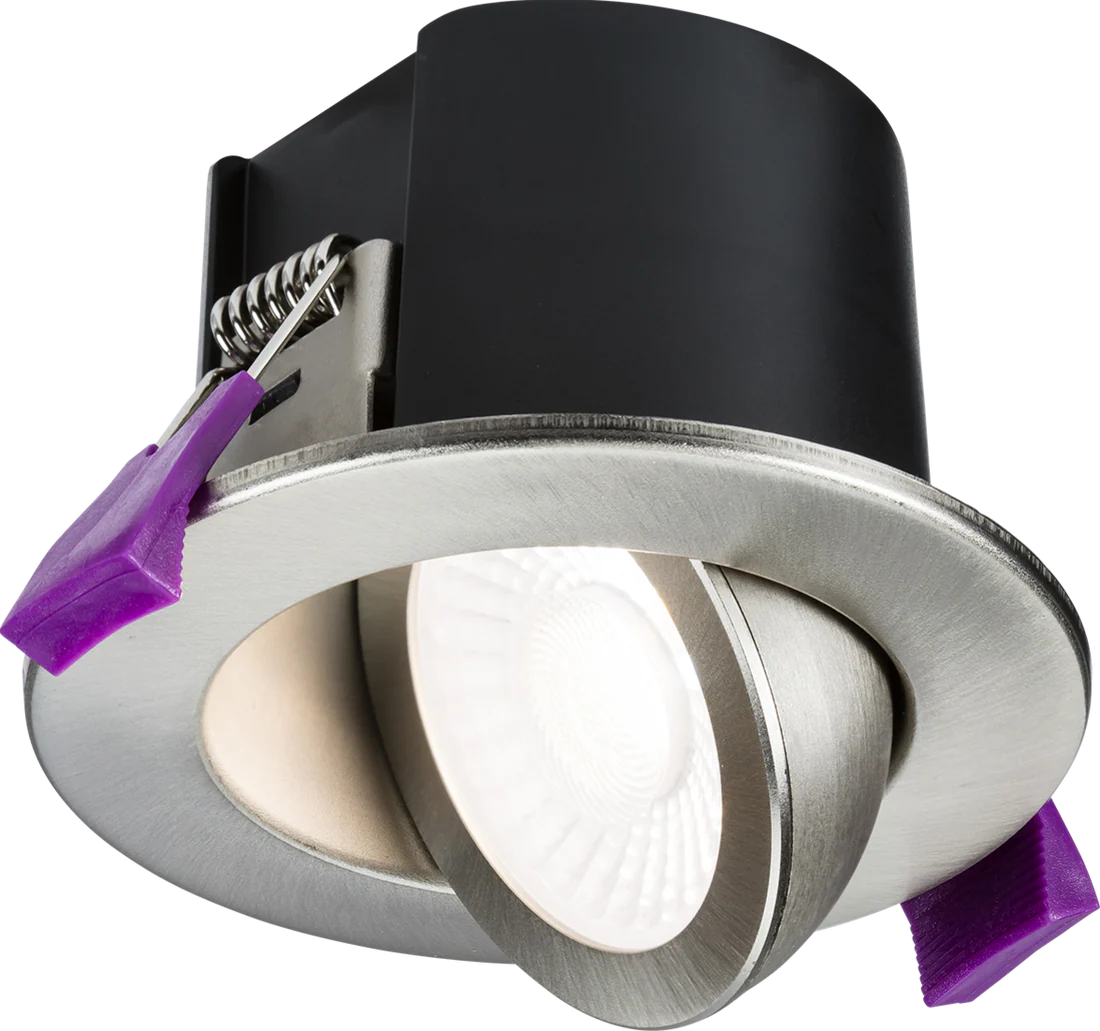Knightsbridge SpektroLED Evo Tilt - Fire Rated IP65 Downlight with 2 x Wattage and 4 x CCT