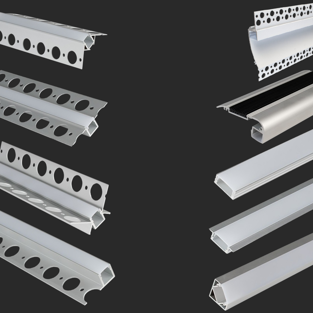 Premium Aluminium LED Profiles - Different Mounting Styles and Sizes