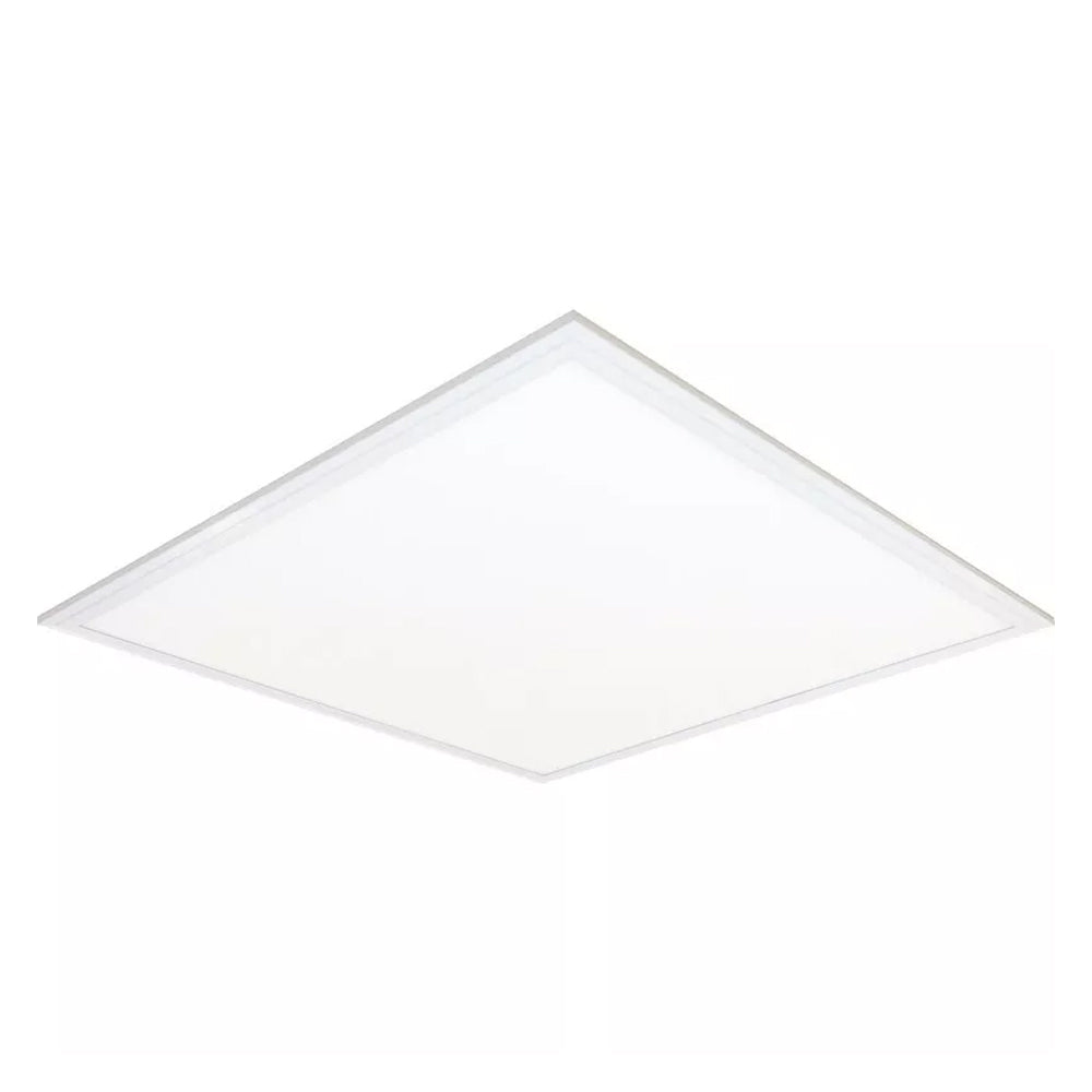 48W 600x600 LED Panel Light – Daylight White 6500K Flat Suspended Ceiling Panel with Emergency Power Battery Backup