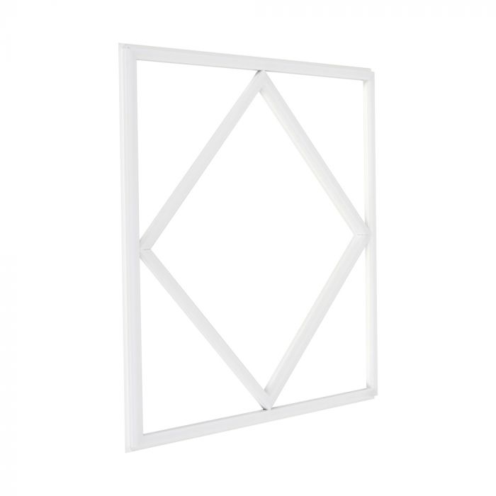 Manningham Lighting 600x600 LED Diamond Lattice Edge Lit Frame Ceiling Recessed Panel Light
