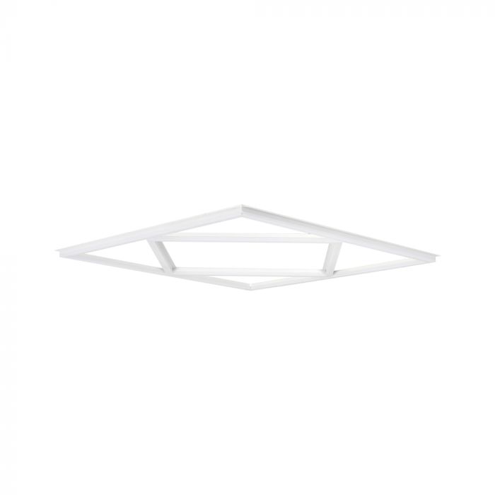 Manningham Lighting 600x600 LED Diamond Lattice Edge Lit Frame Ceiling Recessed Panel Light