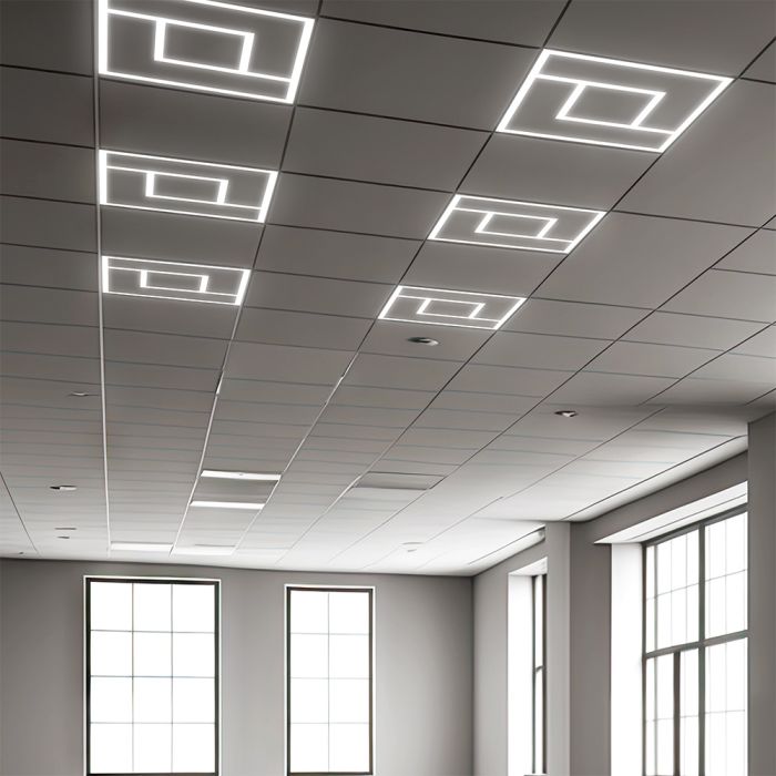 Maze Design 600x600 LED Panel Light 60W 6500K Cool White | 595x595 LED Ceiling Panel