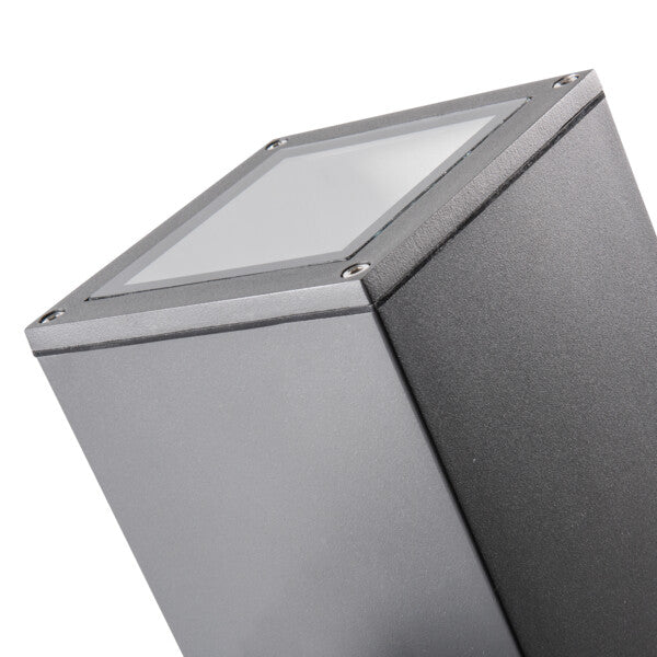 Kanlux LART Up Down Outdoor Wall Light 2x E27 IP54 Anthracite Aluminium