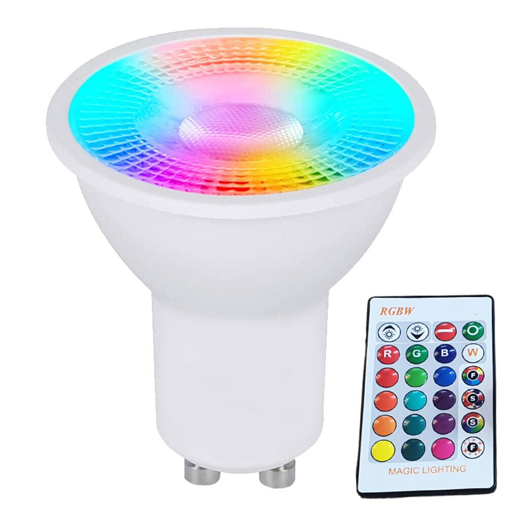 5W GU10 LED RGB RGBW Remote Control Mood Colour Changing Light Bulb
