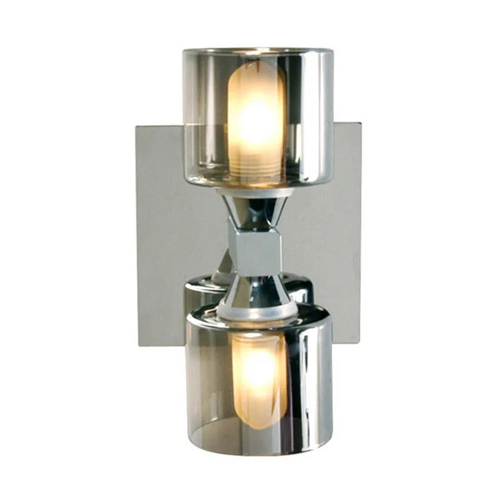 FORUM Taurus 2 LT Wall Mounted Light Chrome/smoked Glass G9-IP44