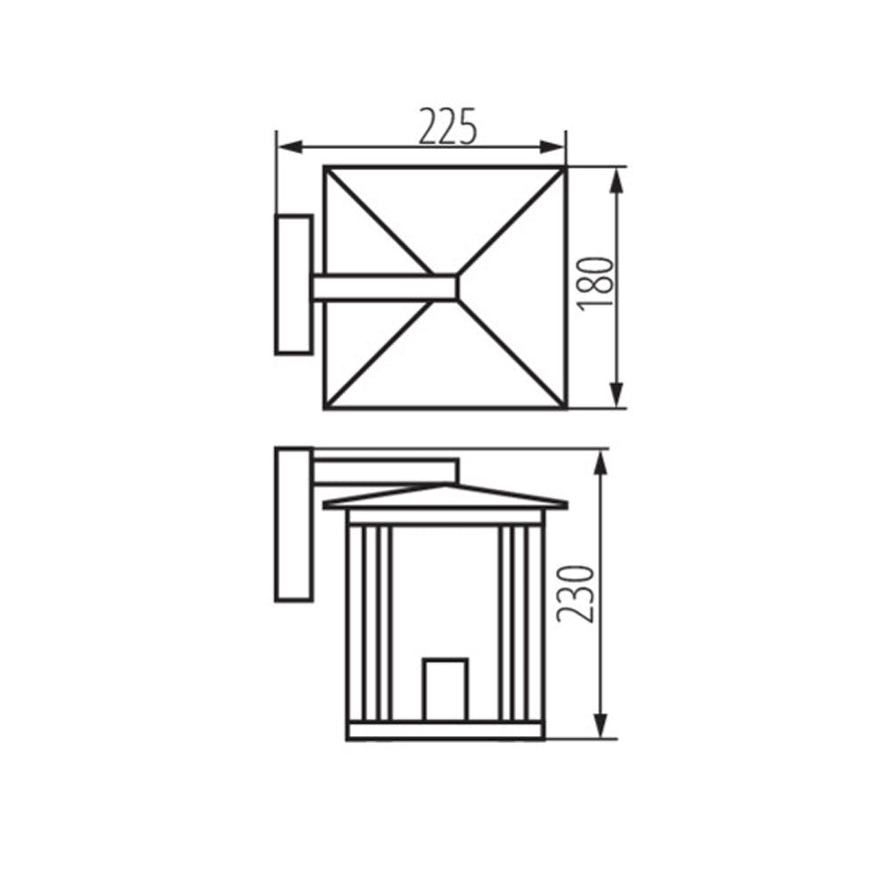 Kanlux 36557 SELTO EL 23 B Garden Wall Mounted Light | Modern Compact Outdoor LED Fixture IP44