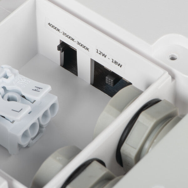 Kanlux BENO Super Bright Multi Wattage LED Bulkhead Light IP65 Outdoor Ceiling & Wall Mounted -with or without Motion Sensor