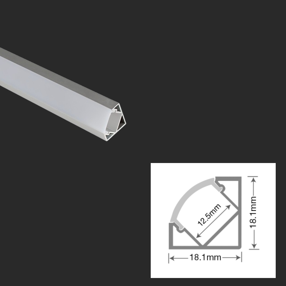 Premium Aluminium LED Profiles - Different Mounting Styles and Sizes