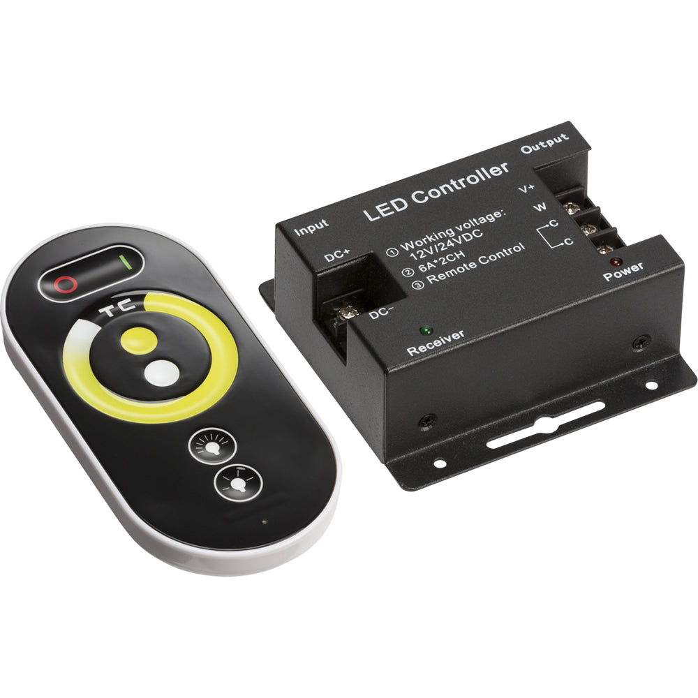 Knightsbridge 12V / 24V RF Controller and Touch Remote - CCT - Colour Temperature Changing Technology