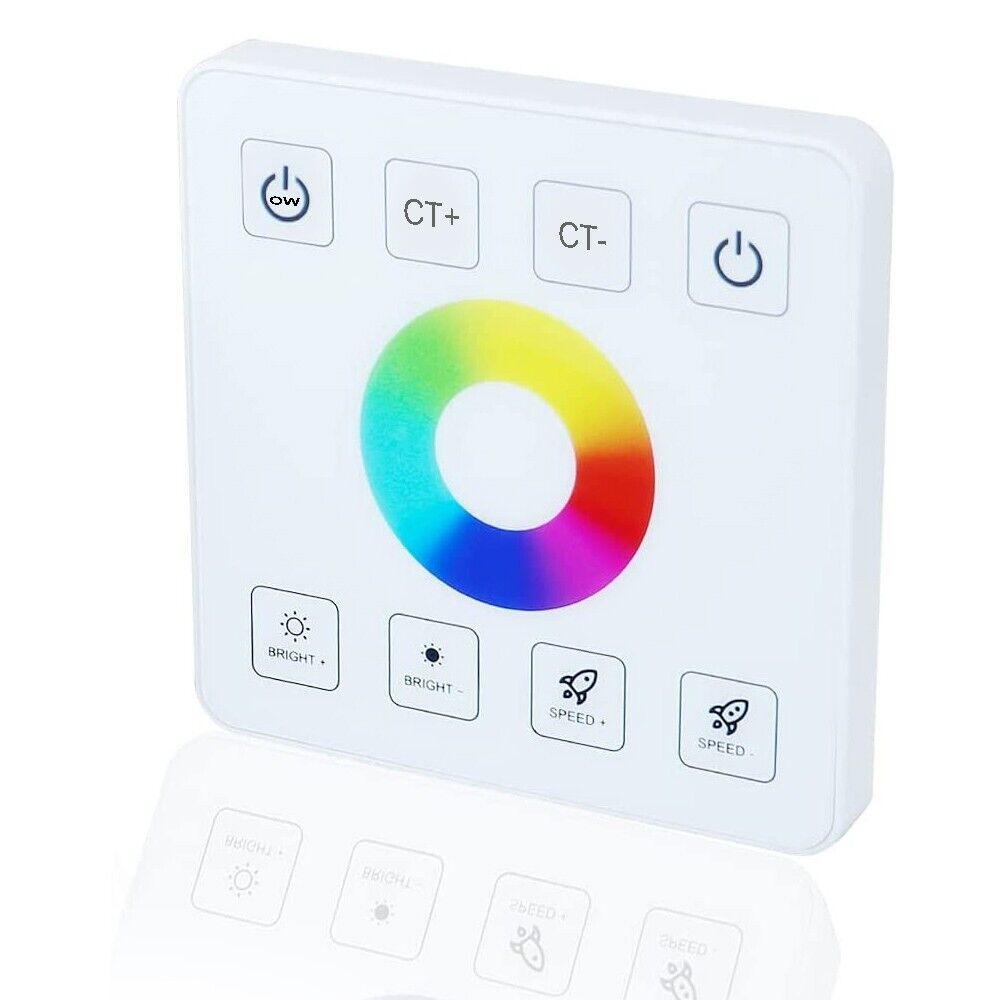 RGBW RGB Controller Strip Light Remote Wall Mounted Touch Panel Dimmer Function