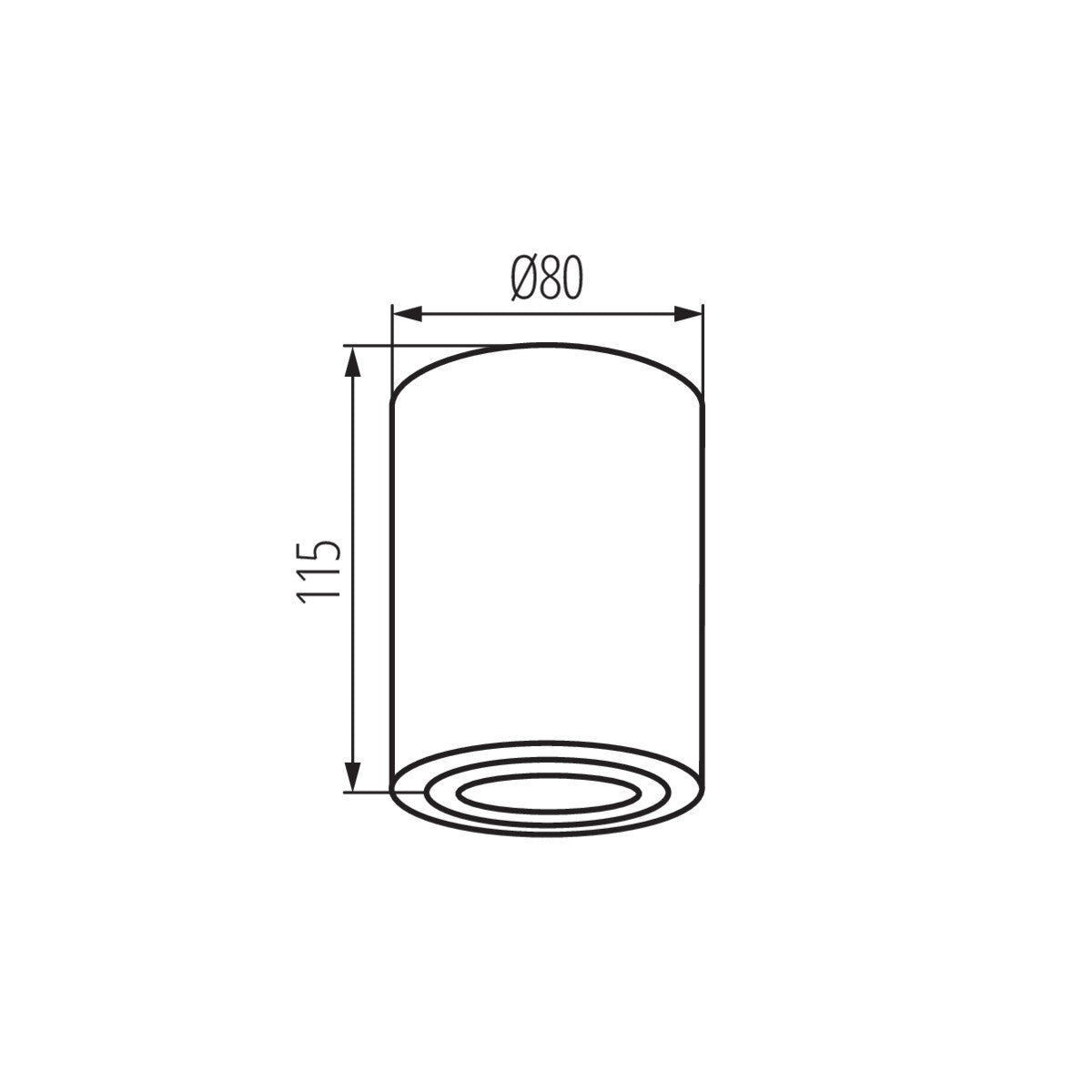 Kanlux BORD XS GU10 Ceiling Surface Mounted Adjustable Spot Down Light Fitting