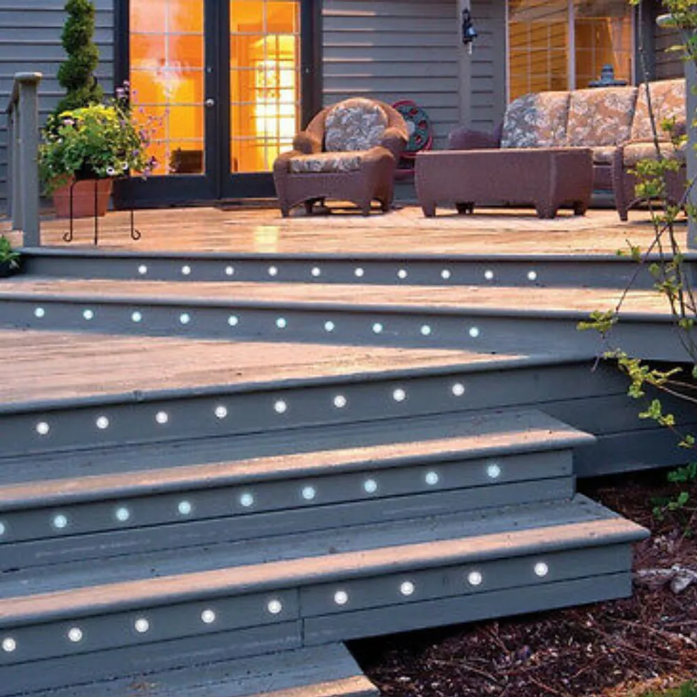 Saxby 30mm IP44 CCT LED Decking Deck Plinth Kit Lights - Set of 10