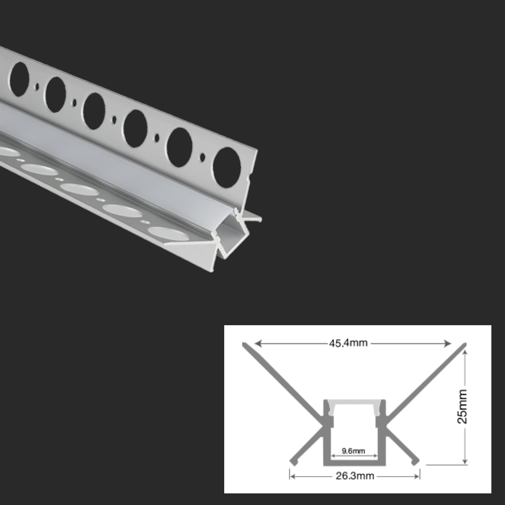 Premium Aluminium LED Profiles - Different Mounting Styles and Sizes