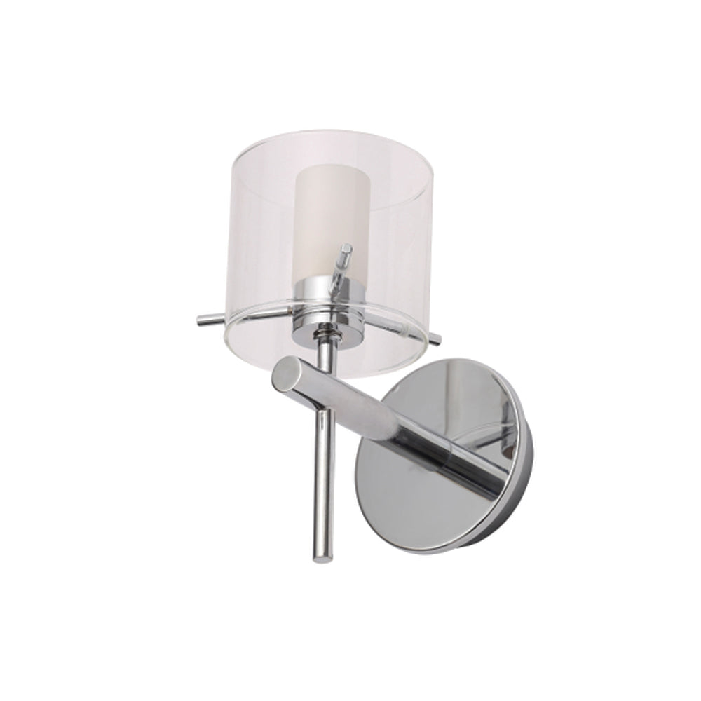 FORUM Gene Cylinder Wall Mounted Light Chrome Finished G9-IP44