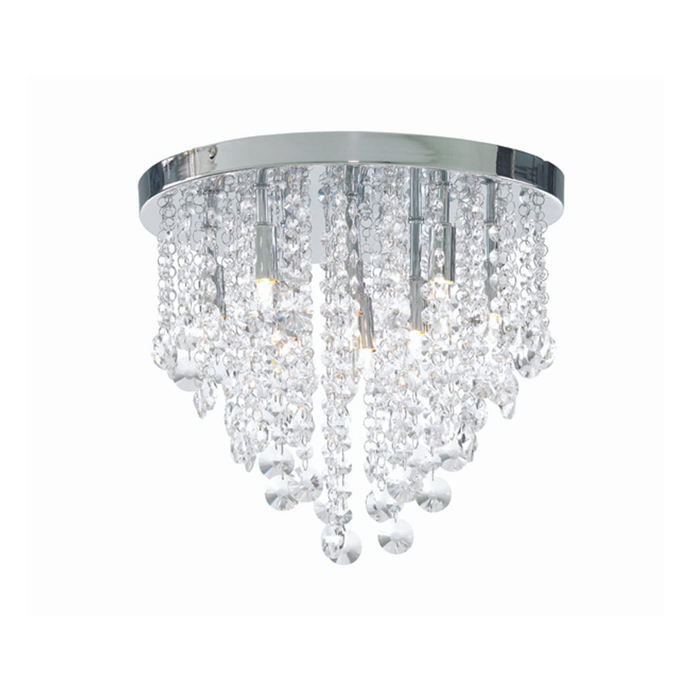 FORUM Celeste 9LT Flush Ceiling Mounted Chandelier G9-IP44