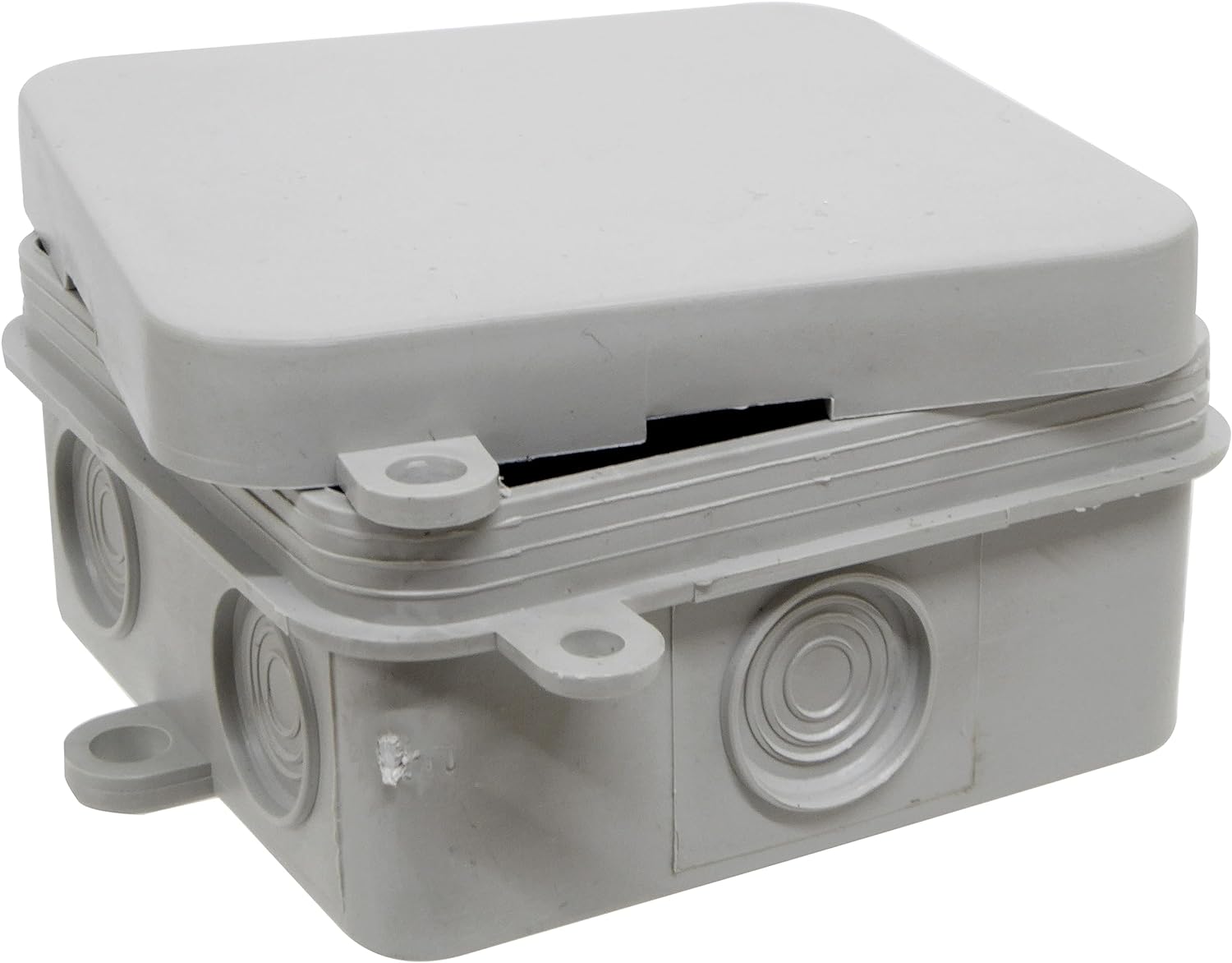 ESR JBC2 65mm x 65mm x 30mm IP44 Electrical Wiring Junction Box Waterproof Enclosure 15amp Terminal Connector Outdoor (Used with Floodlight Installation)