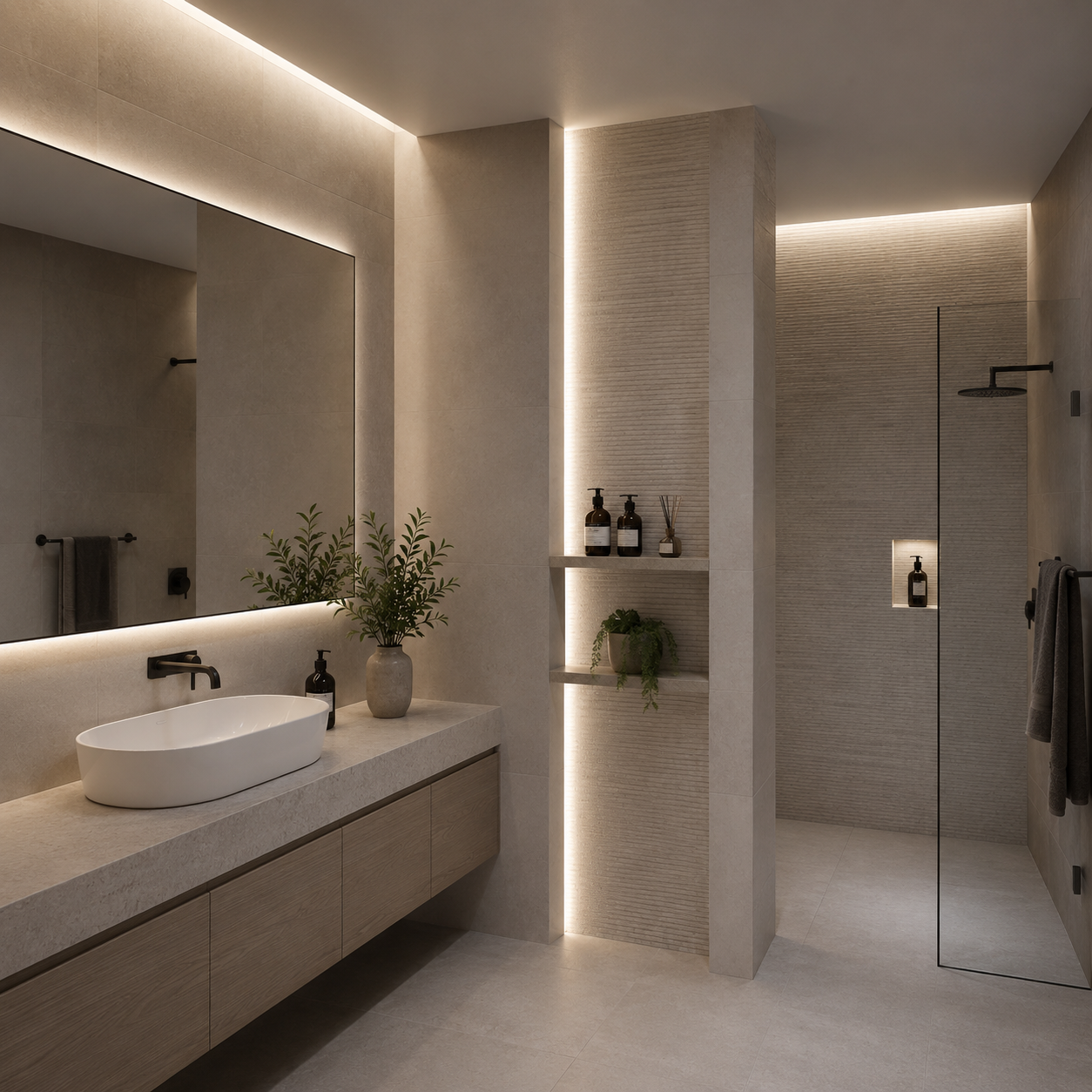 Silver Recessed Aluminium LED Strip Profile with Milky Diffuser – 2M Lengths | 2M–100M Kits