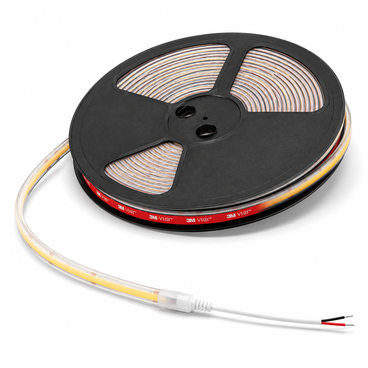 24V COB LED Strip Light Cold White 6500K – IP68 Waterproof Dotless Super Bright Self-Adhesive LED Tape, 1m–100m