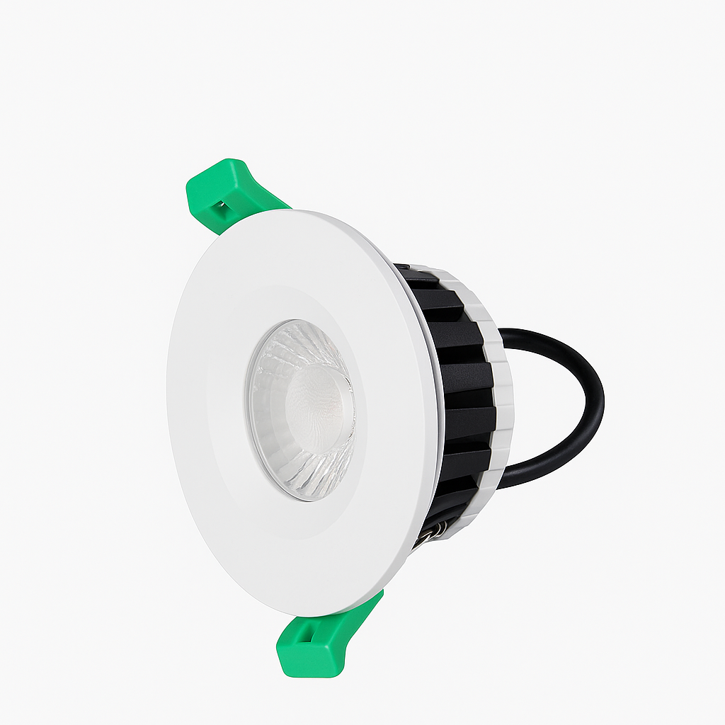 V-TAC IP65 Fire Rated LED Downlight – Dimmable Multi CCT & Wattage, Insulation Coverable, Choice of Bezels