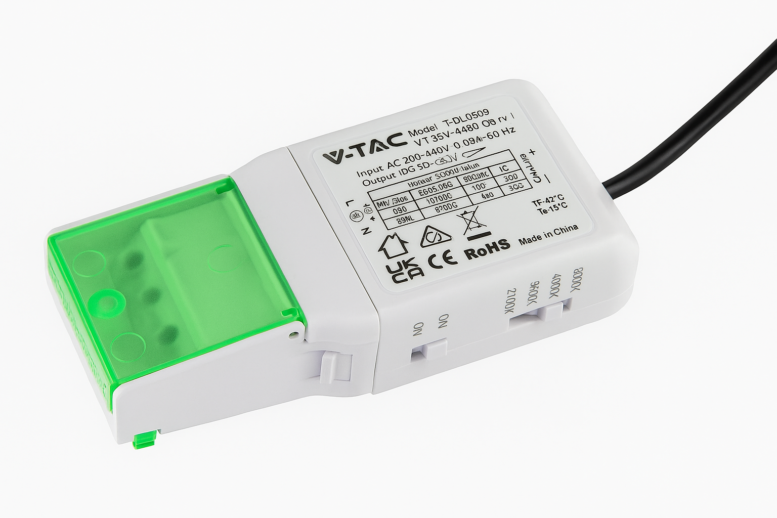 V-TAC IP65 Fire Rated LED Downlight – Dimmable Multi CCT & Wattage, Insulation Coverable, Choice of Bezels