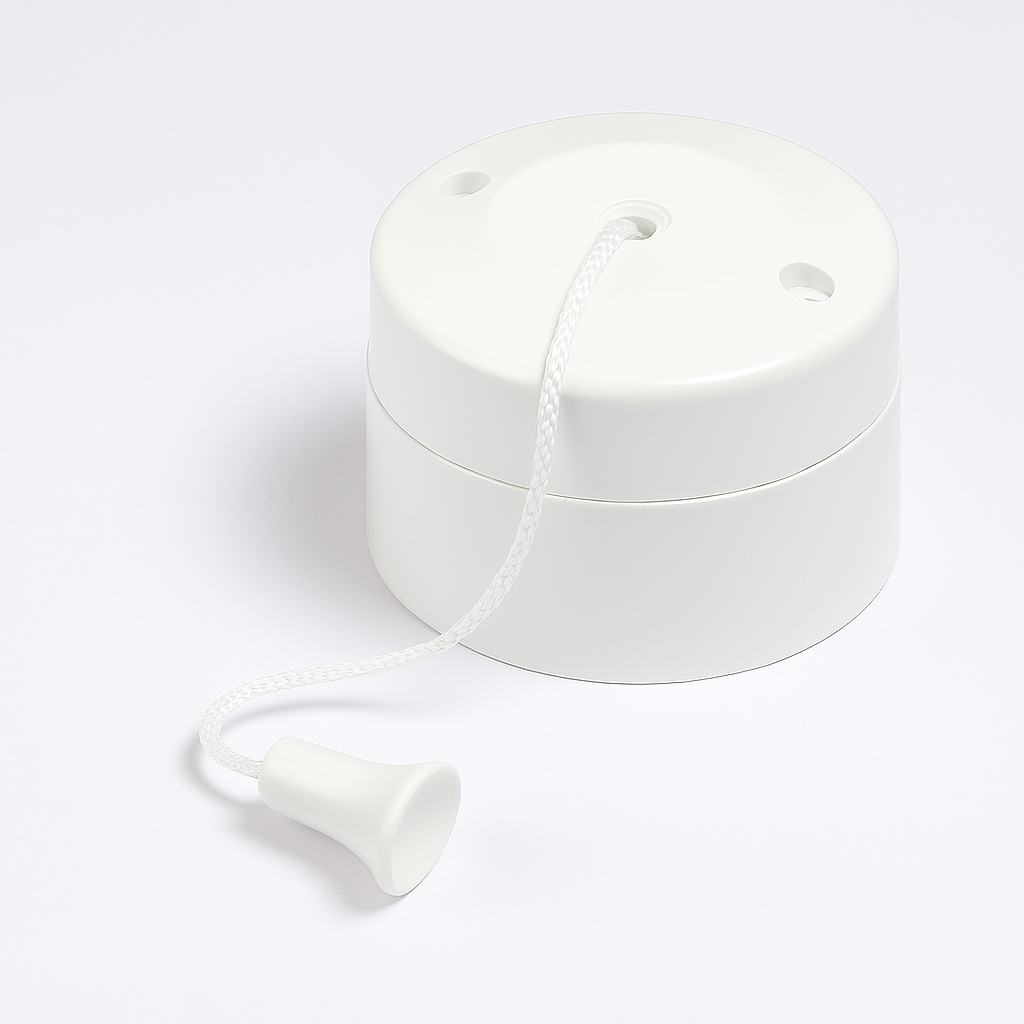 2-Way Ceiling Pull Switch – 6AX 1 Gang – White, Screw Terminal