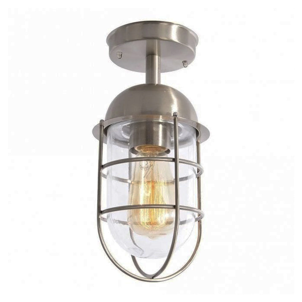 FORUM Kari porch Lantern Ceiling Mounted Light Stainless Steel E27-IP44