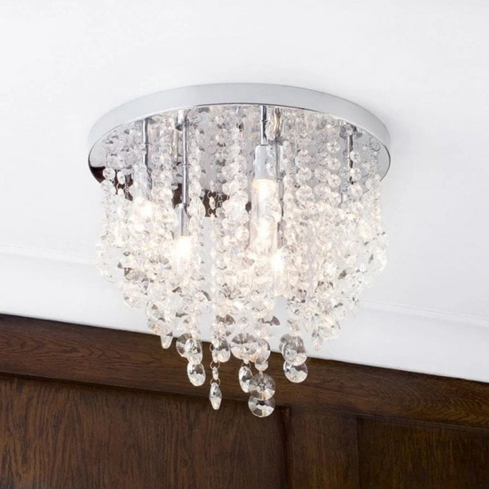 FORUM Celeste 9LT Flush Ceiling Mounted Chandelier G9-IP44