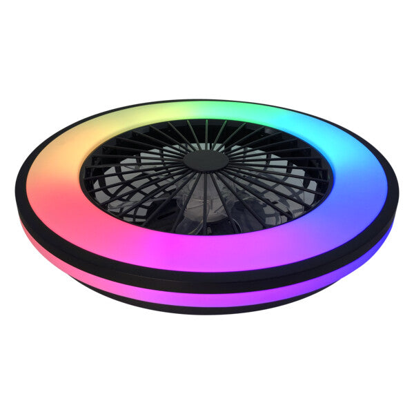 Kanlux PLAVE RGB LED Ceiling Fan Light Remote CCT Reversible Modern 48W