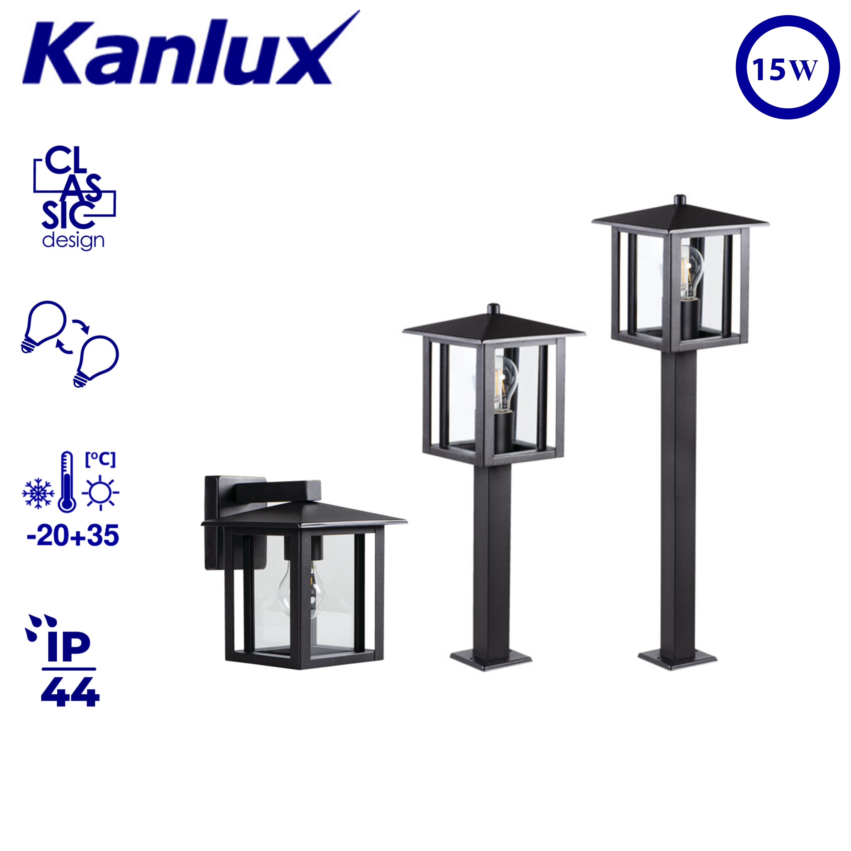 Kanlux SELTO Garden Lighting Series | Stylish Outdoor LED Fixtures with IP44 Weatherproof Design