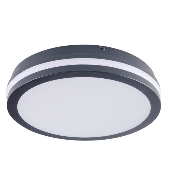Kanlux BENO Super Bright Multi Wattage LED Bulkhead Light IP65 Outdoor Ceiling & Wall Mounted -with or without Motion Sensor