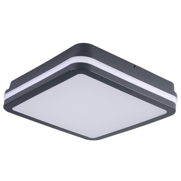 Kanlux BENO Super Bright Multi Wattage LED Bulkhead Light IP65 Outdoor Ceiling & Wall Mounted -with or without Motion Sensor