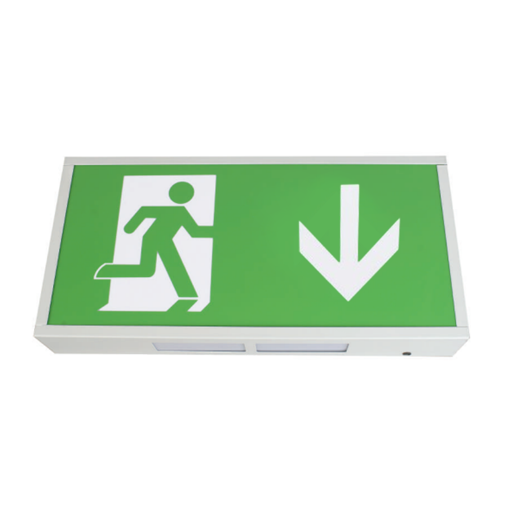 LED Emergency Lighting Exit Sign Bulkhead Maintained Non-Maintained Twinspot