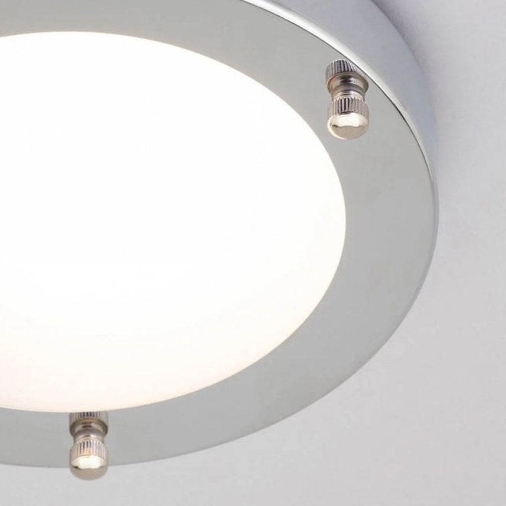 FORUM Delphi Ceiling Flush Light Chrome/Glass E14-IP44