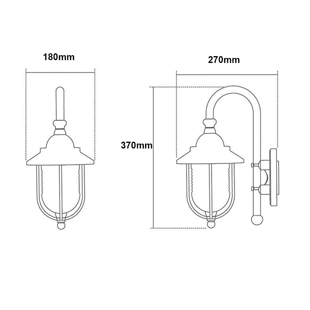 FORUM ERIS Fisherman’s Wall Fitting Lantern Light E27-IP44