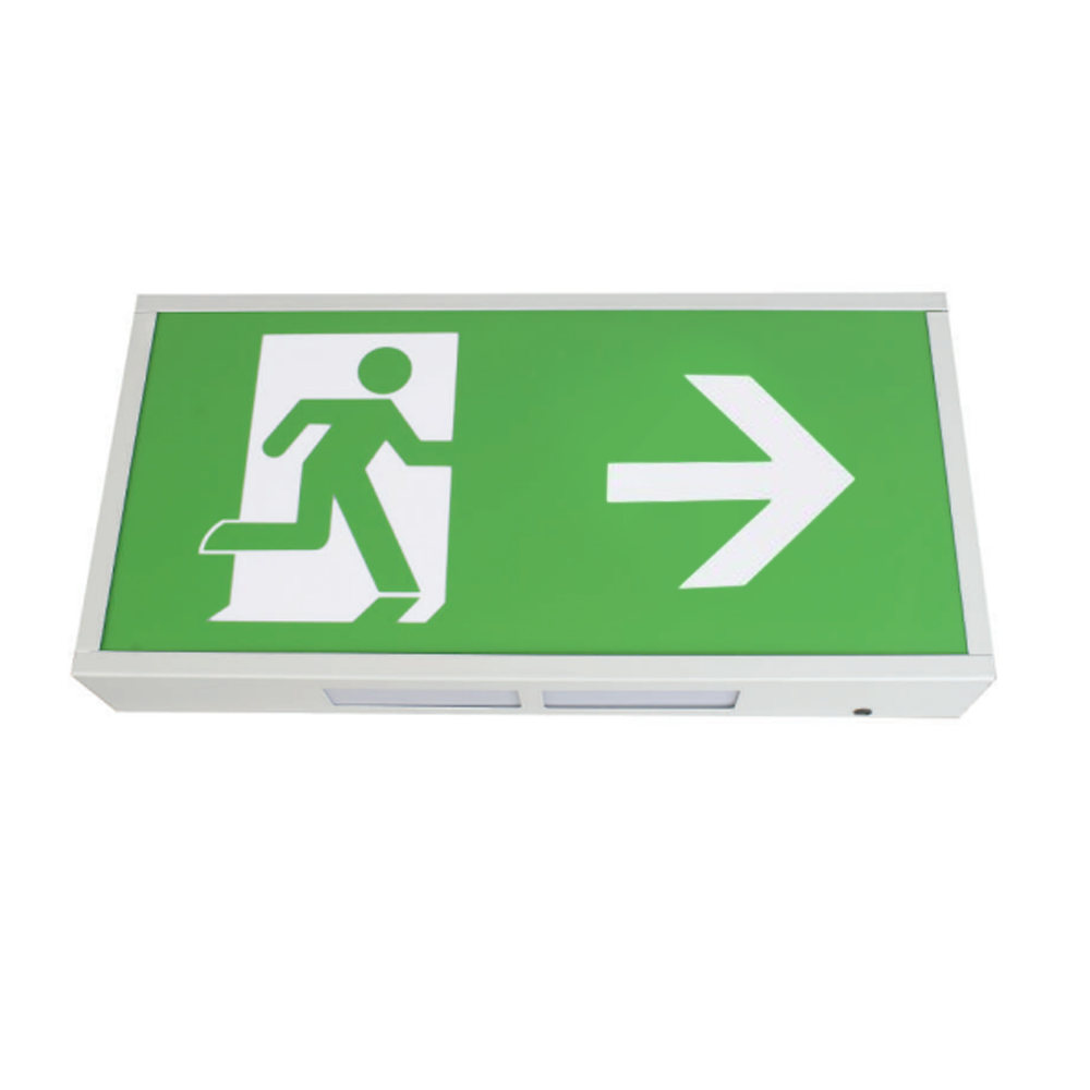 LED Emergency Lighting Exit Sign Bulkhead Maintained Non-Maintained Twinspot