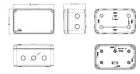 Waterproof Junction Box IP66 Cable Line Protection Black Multiple Entry Outdoor
