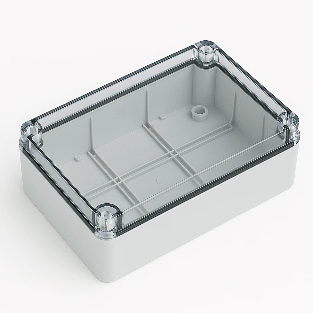 IP56 Waterproof Junction Box 240x190x90mm Clear Lid Outdoor Cable Enclosure