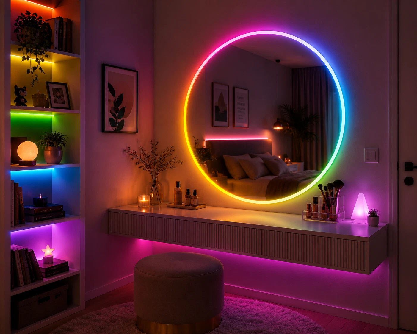 5M RGBIC COB LED Strip Light Kit 24V Smart App Control Colour Chasing Pixel Tape 420 LEDs/m for Gaming Bedroom TV Backlight Home Decor