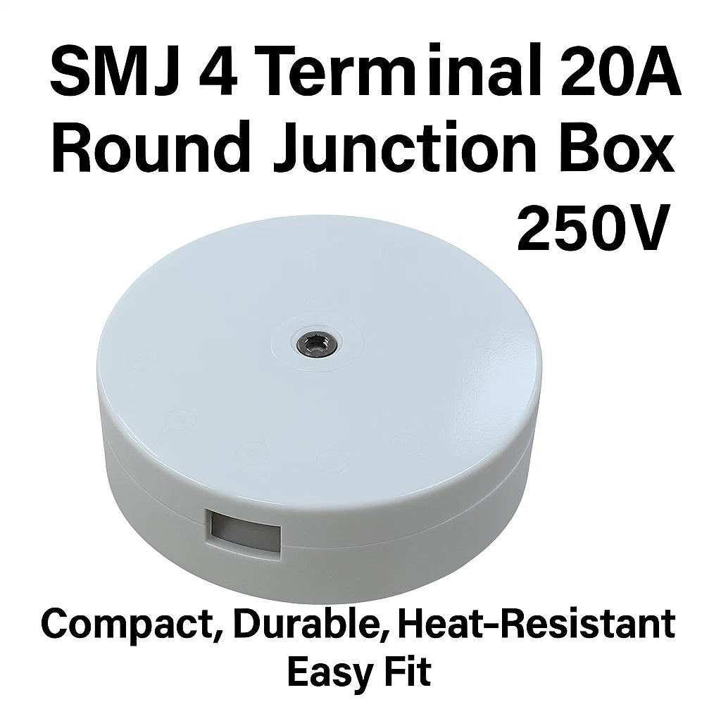 10x SMJ 20A 4 Terminal Junction Boxes 250V Cable Connector – UK Stock Fast