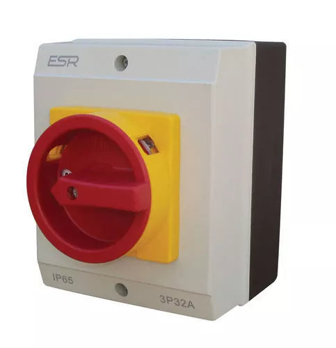 ESR IP65 Rotary Electrical Isolator Switch Disconnector 20a - 40a 3pole 4pole