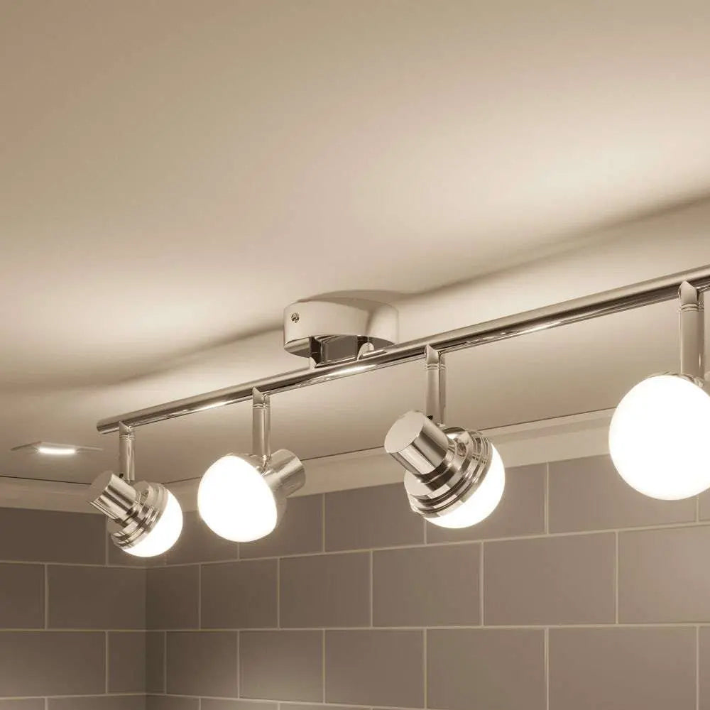 FORUM Milan Deco 4LT Ceiling Mounted Spotlight Bar chrome IP44