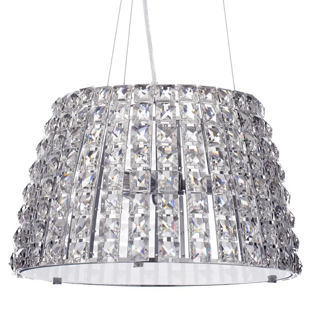 FORUM Moy 3LT Ceiling Mounted Pendant Light Chrome G9-IP44