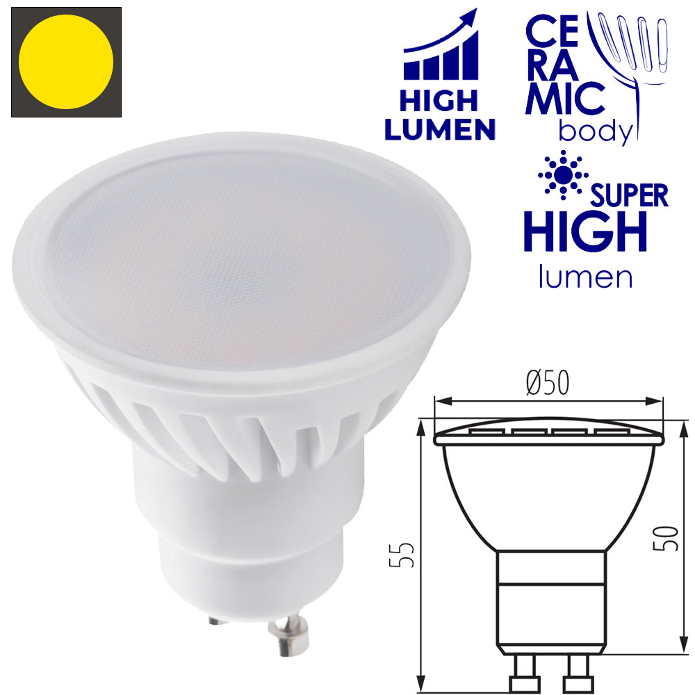 Kanlux TEDI MAXX 9W GU10 LED Light Bulb - Ceramic Body - High Lumen - Energy Efficient