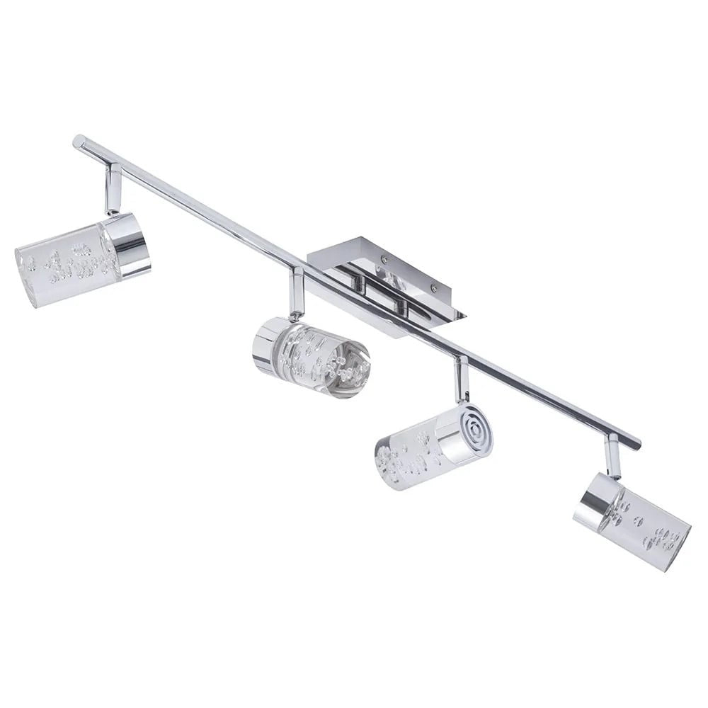 FORUM Felix Bubble 4LT Ceiling Mounted LED Bar Chrome IP44