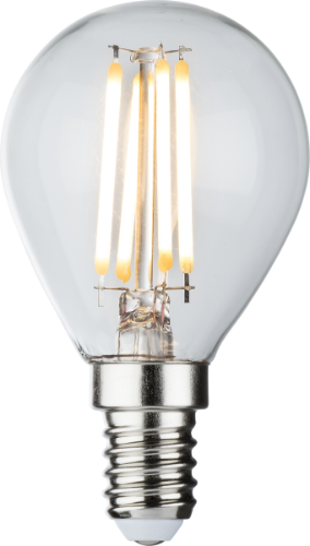 Knightsbridge 230V 4W LED Clear Golf Ball Filament Lamp 2700K Dimmable