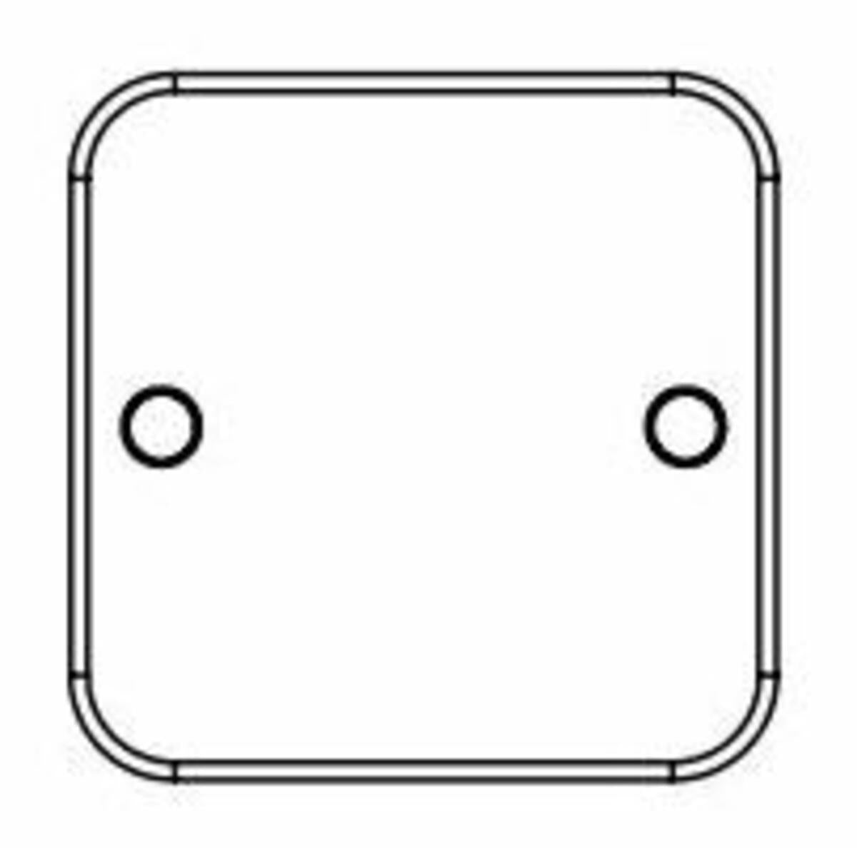 Knightsbridge Metal Clad 1G 2G Blanking Face Cover Plate