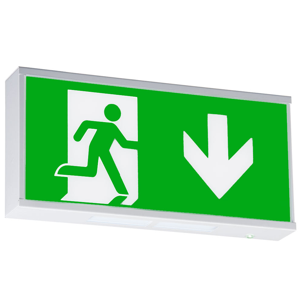 Knightsbridge 230V IP20 Wall Mounted LED Emergency Exit sign (maintained/non-maintained)